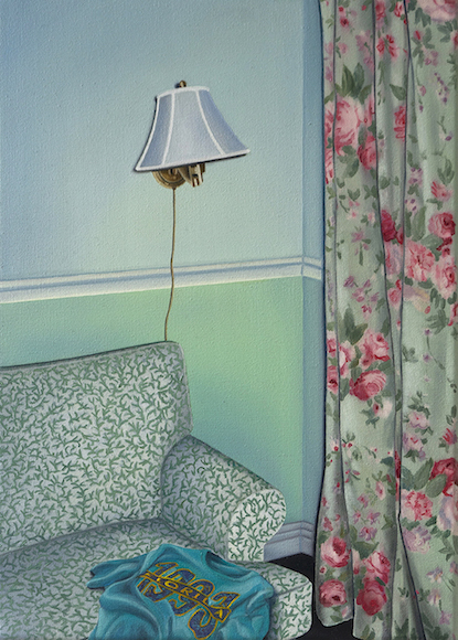 Alina Grasmann: untitled [room 2], 2021, oil on canvas, 35 x 25 cm 

